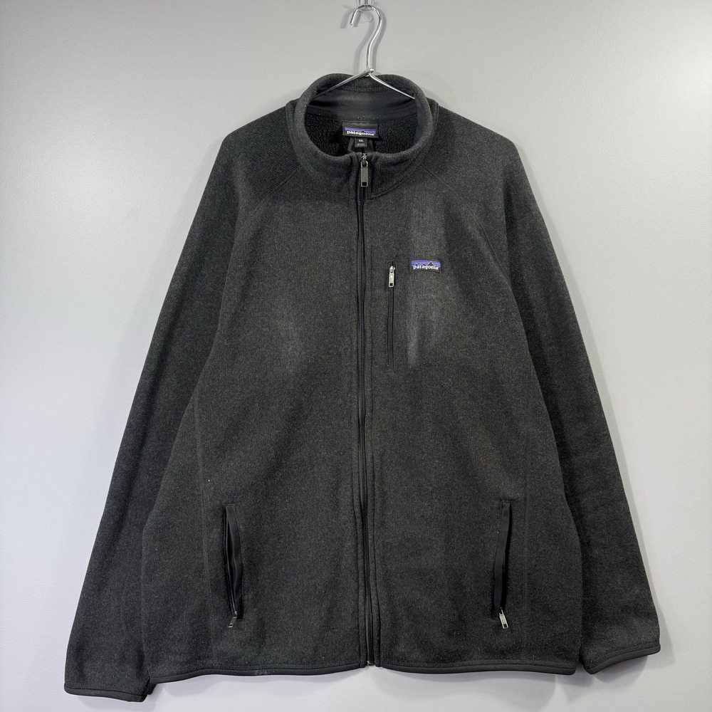 Patagonia Better Sweater Jacket Mens 2XL Gray Full Zip Fleece Outdoor Hiking